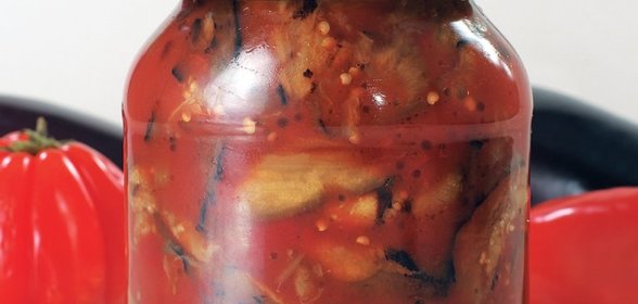 Баклажаны в аджике на зиму