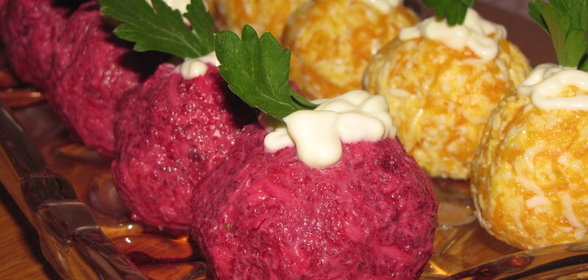 Свекольные и морковные колобки