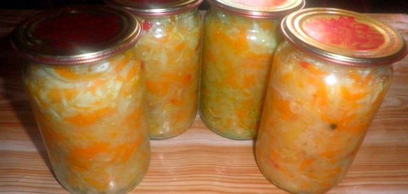 Салат из капусты на зиму