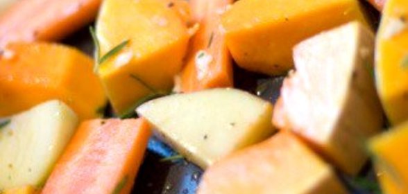 Зимние овощи, запеченные в духовке