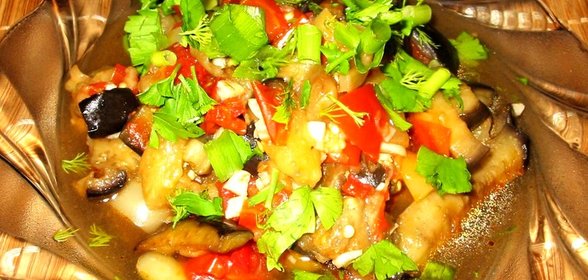 Острое рагу из баклажанов