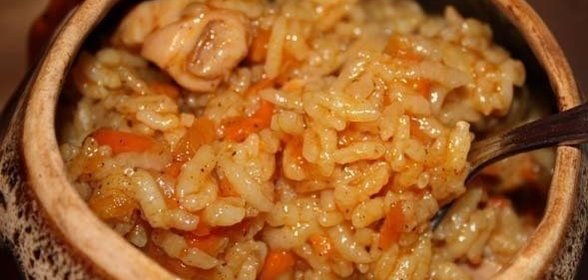 Каша с мясом в автоклаве