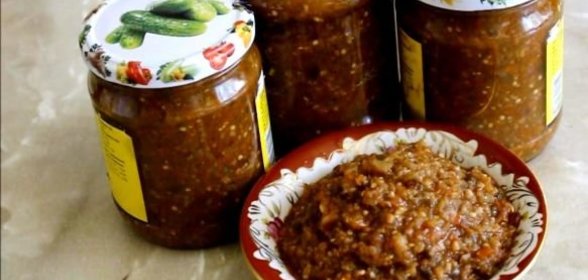 Аджика из баклажанов (на зиму)