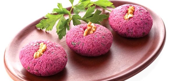 Пхали из свеклы с орехами