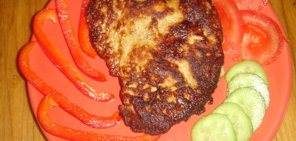 Мясо в грибном кляре