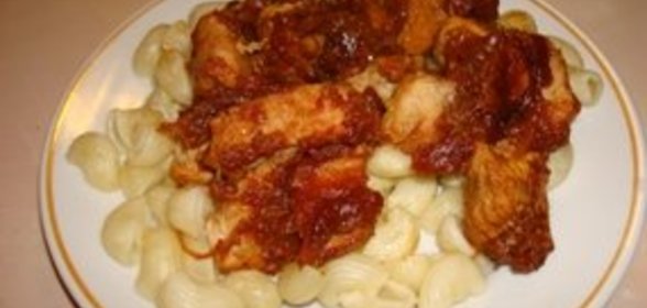 Филе индейки под сладким соусом