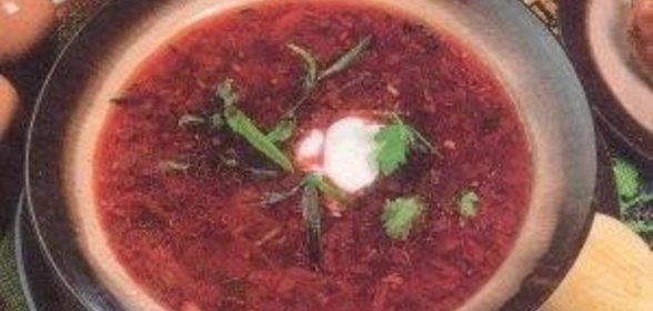 Борщ постный с квашеной свеклой