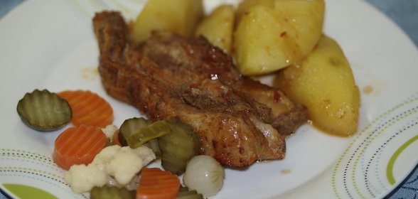 Ребра в домашней аджике с медовой корочкой (ВАРИАНТ)