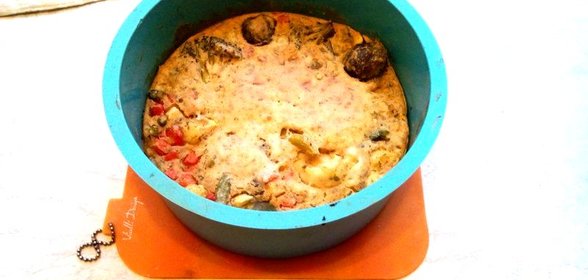 Запеканка с замороженными овощами