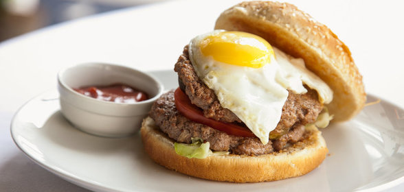 Бургер с двумя котлетами