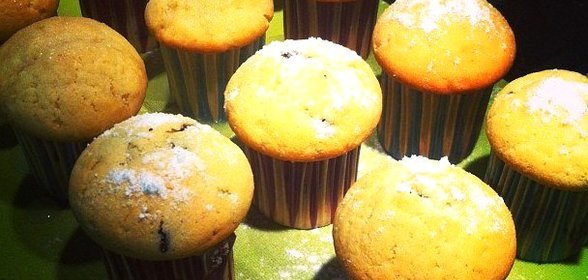 Маффины с черникой и шоколадом