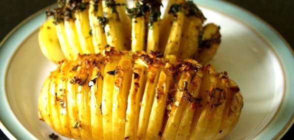 Картофель в форме ежика