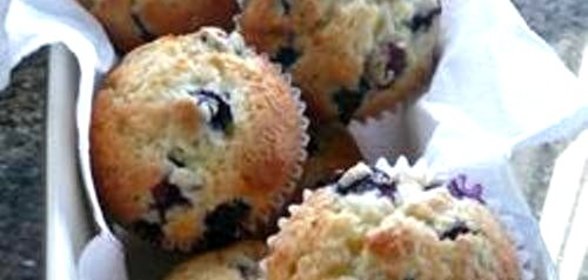 Черничные кексы ко дню святого Валентина