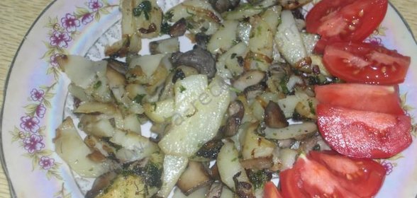 Белые грибы с картошкой