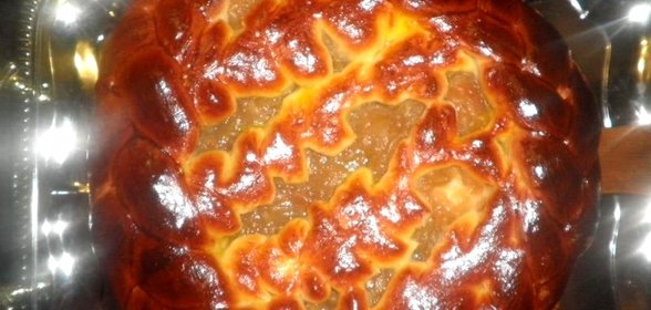 Пирог с яблочным вареньем