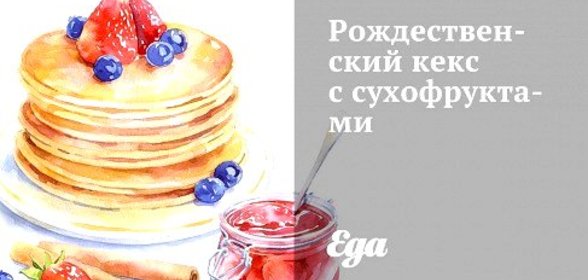 Рождественский кекс с сухофруктами