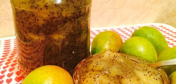 Варенье из груш с маком