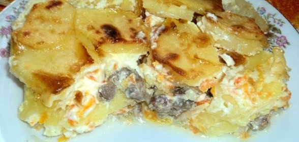 Баранина с картошкой в духовке